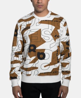 Sean John - Men's Geometric Text Sweatshirt