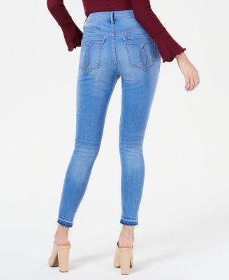 Jean Slim American Rag Femme – Taille 9 Short, Montant Haut, Bordeaux