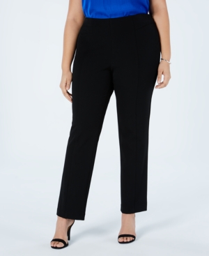 VINCE CAMUTO WOMEN'S PLUS SIZE FRONT-SEAM STRAIGHT-LEG PANTS