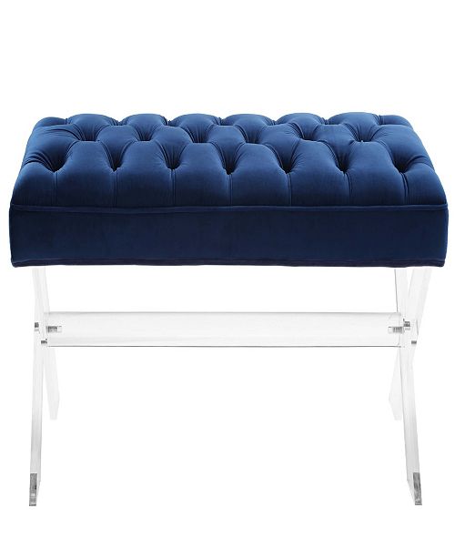 Tov Furniture Claira Grey Lucite Bench Reviews Furniture Macy S
