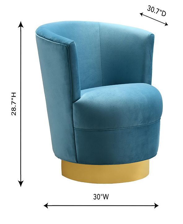 TOV Furniture Noah Swivel Chair & Reviews - Furniture - Macy's