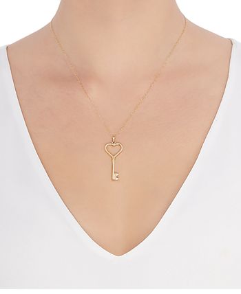 Macy's key shop necklace