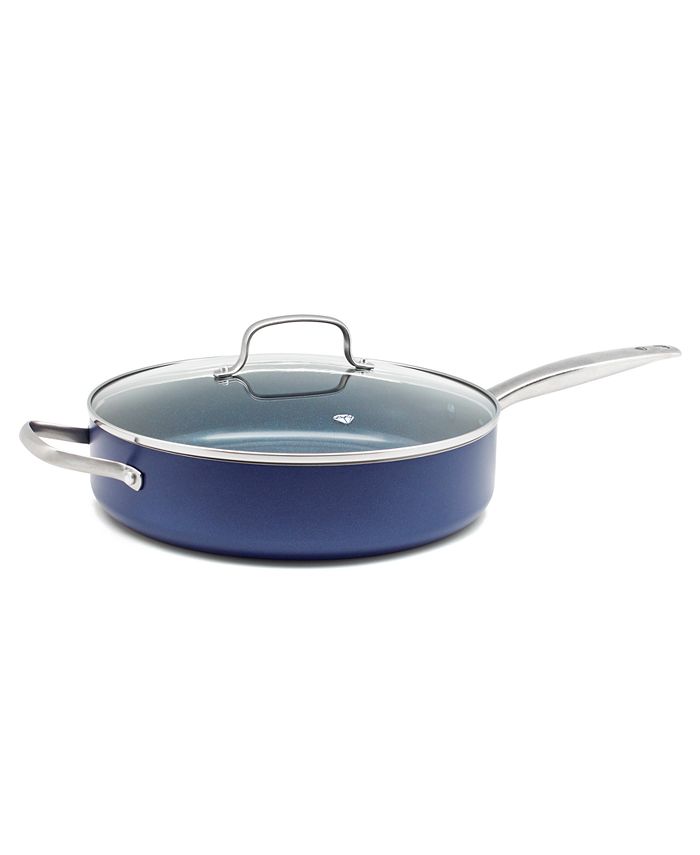 Blue Diamond Cookware Ceramic Nonstick Frying Pan/Skillet with Lid, 12