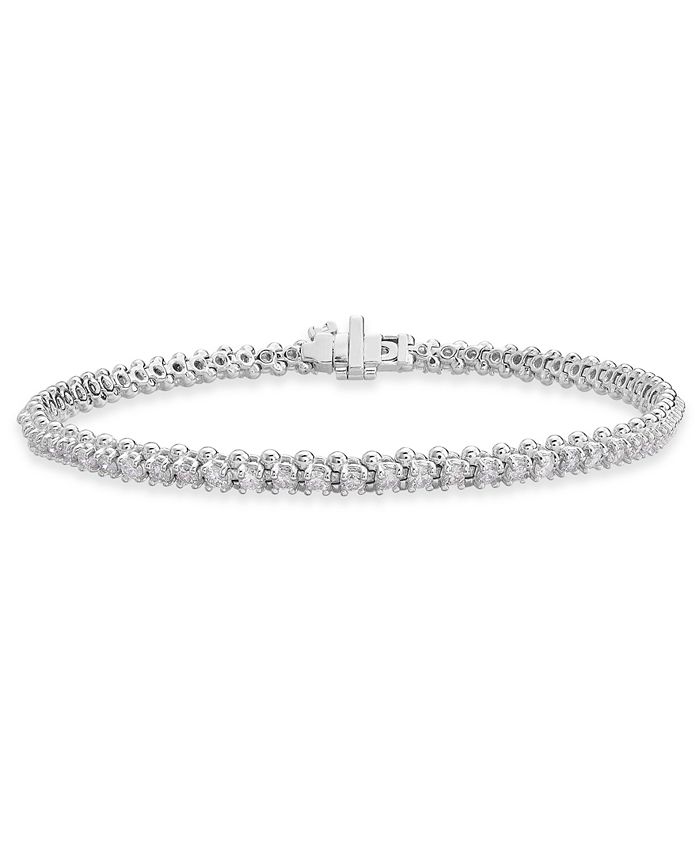 Macy's Diamond Tennis Bracelet (2 ct. t.w.) in 14k White Gold Macy's