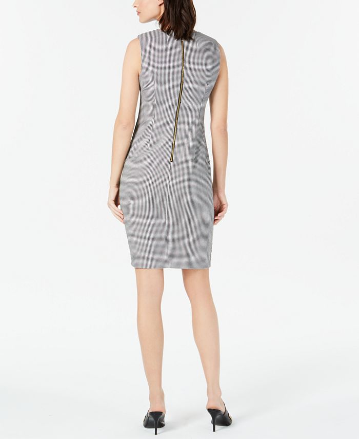 Calvin Klein RicRac Houndstooth Sheath Dress Macy's