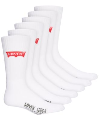 Levi's - Men's 6-Pk. Athletic Crew Socks