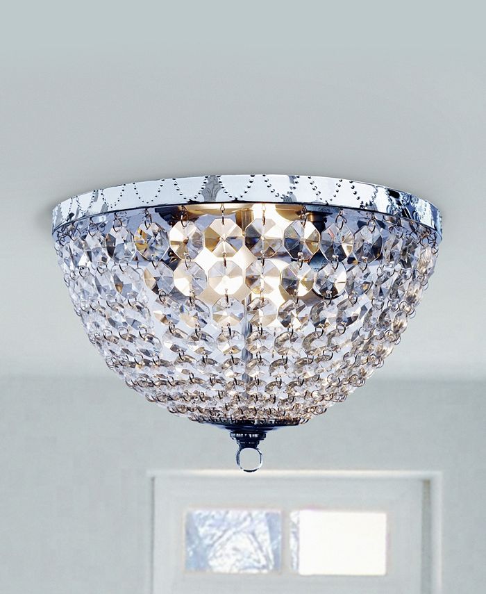 All The Rages Elegant Designs 2 Light Victoria Crystal Rain Drop