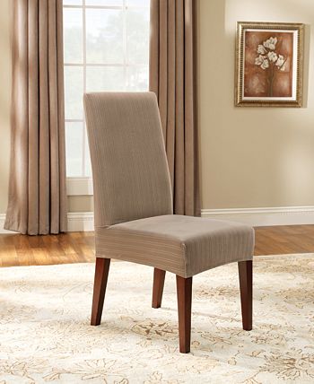 Sure Fit CLOSEOUT Stretch Pinstripe Short Dining Chair Slipcover