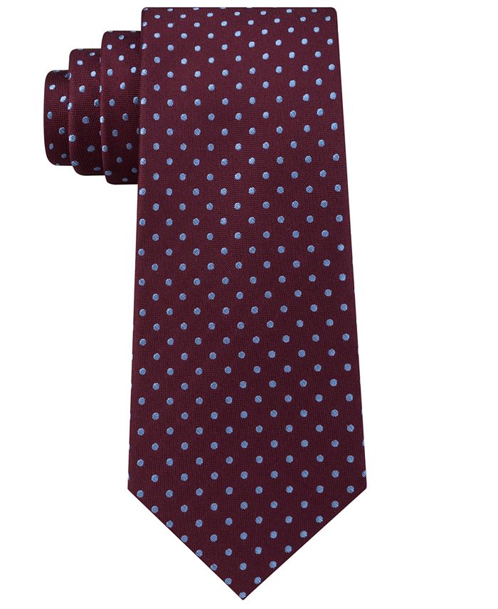 Tommy Hilfiger Men's Pin Dot Silk Tie - Macy's