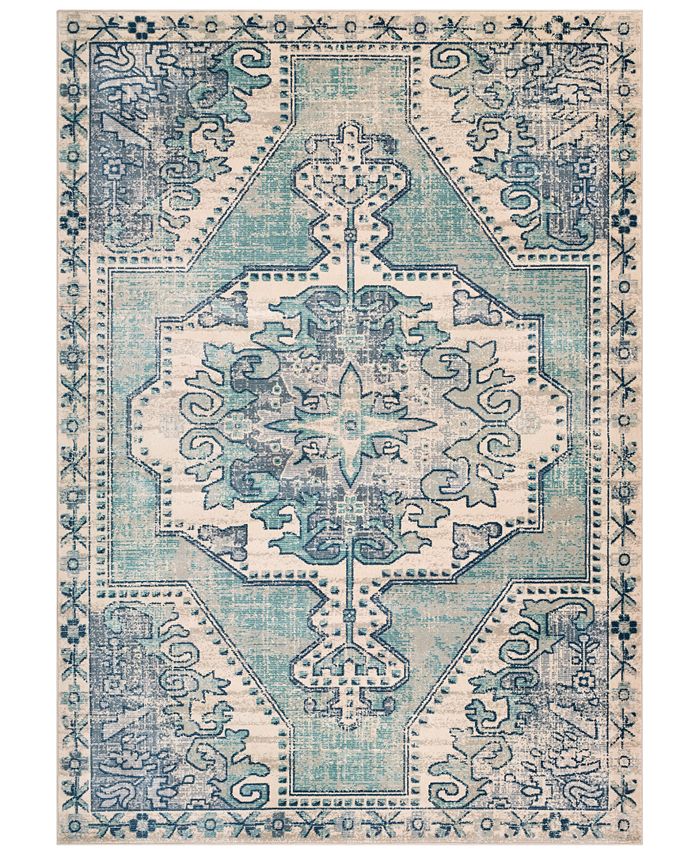 Surya - Bohemian BOM-2301 Teal 3'11" x 5'7" Area Rug
