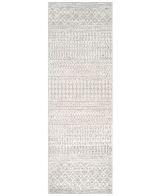 Livabliss - Elaziz ELZ-2308 Light Gray 2'7" x 12' Runner Area Rug