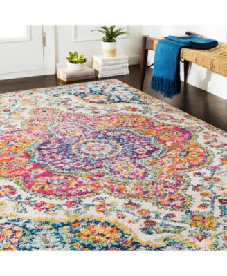 Elaziz ELZ-2335 Bright Pink 5'3" x 7'6" Area Rug