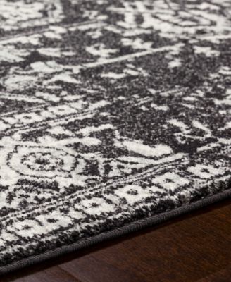 Harput HAP-1087 Black 5'3" x 7'3" Area Rug