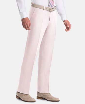 Lauren Ralph Lauren Men's UltraFlex Classic-Fit Pink Linen Pants & Reviews  - Pants - Men - Macy's