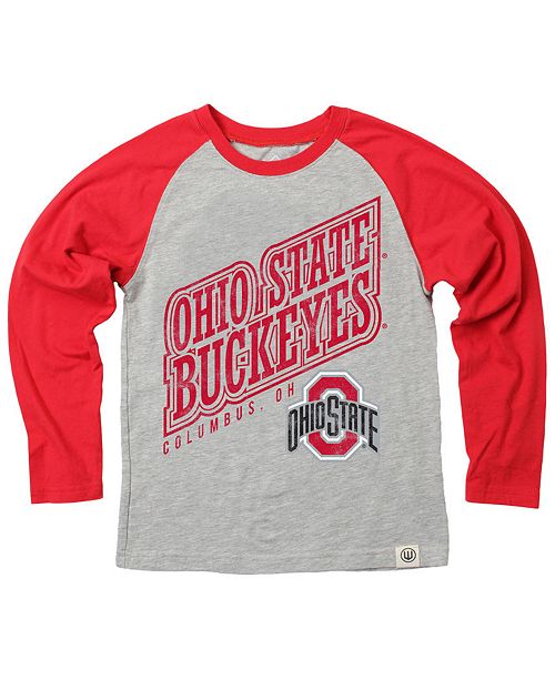 Wes Willy Ohio State Buckeyes Heather Raglan T Shirt Infants