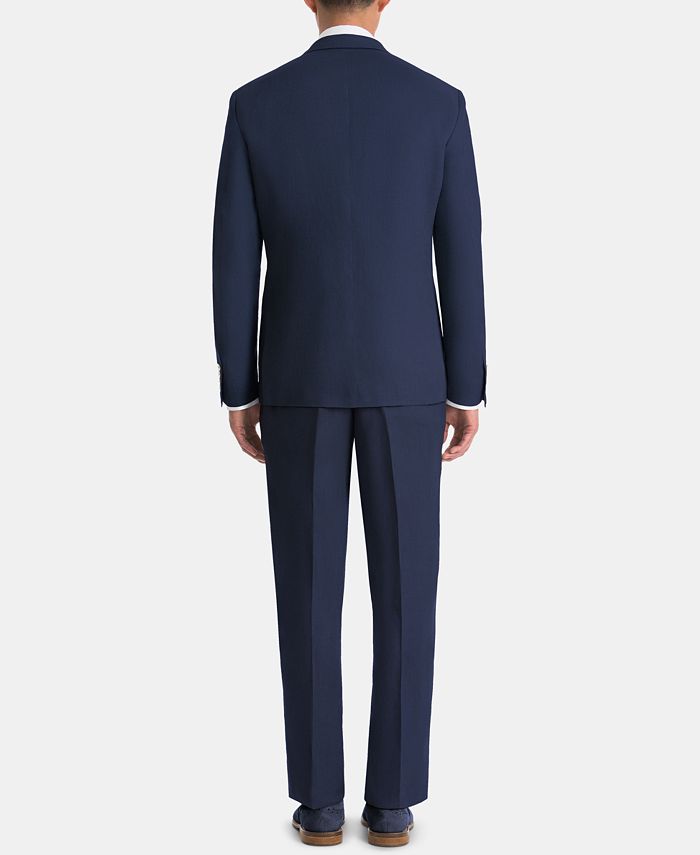 Lauren Ralph Lauren Men's UltraFlex Classic-Fit Navy Linen Suit ...