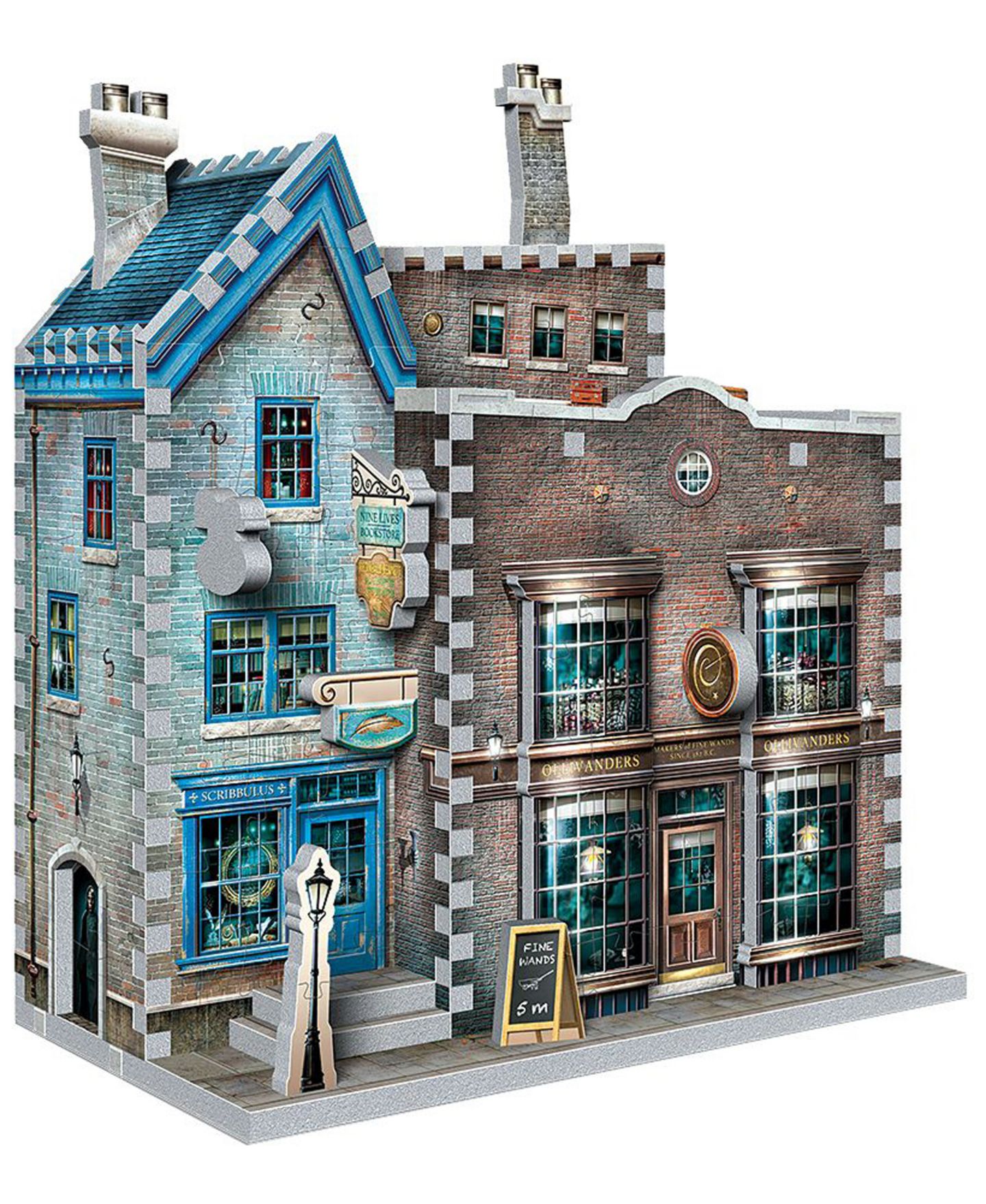 Детский пазл Wrebbit Harry Potter Ollivander's Wand Shop and Scribbulus 295-Piece 3D Puzzle, от 12 лет — фото 5