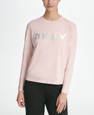 DKNY - Ombr&eacute;-Logo Long-Sleeve T-Shirt