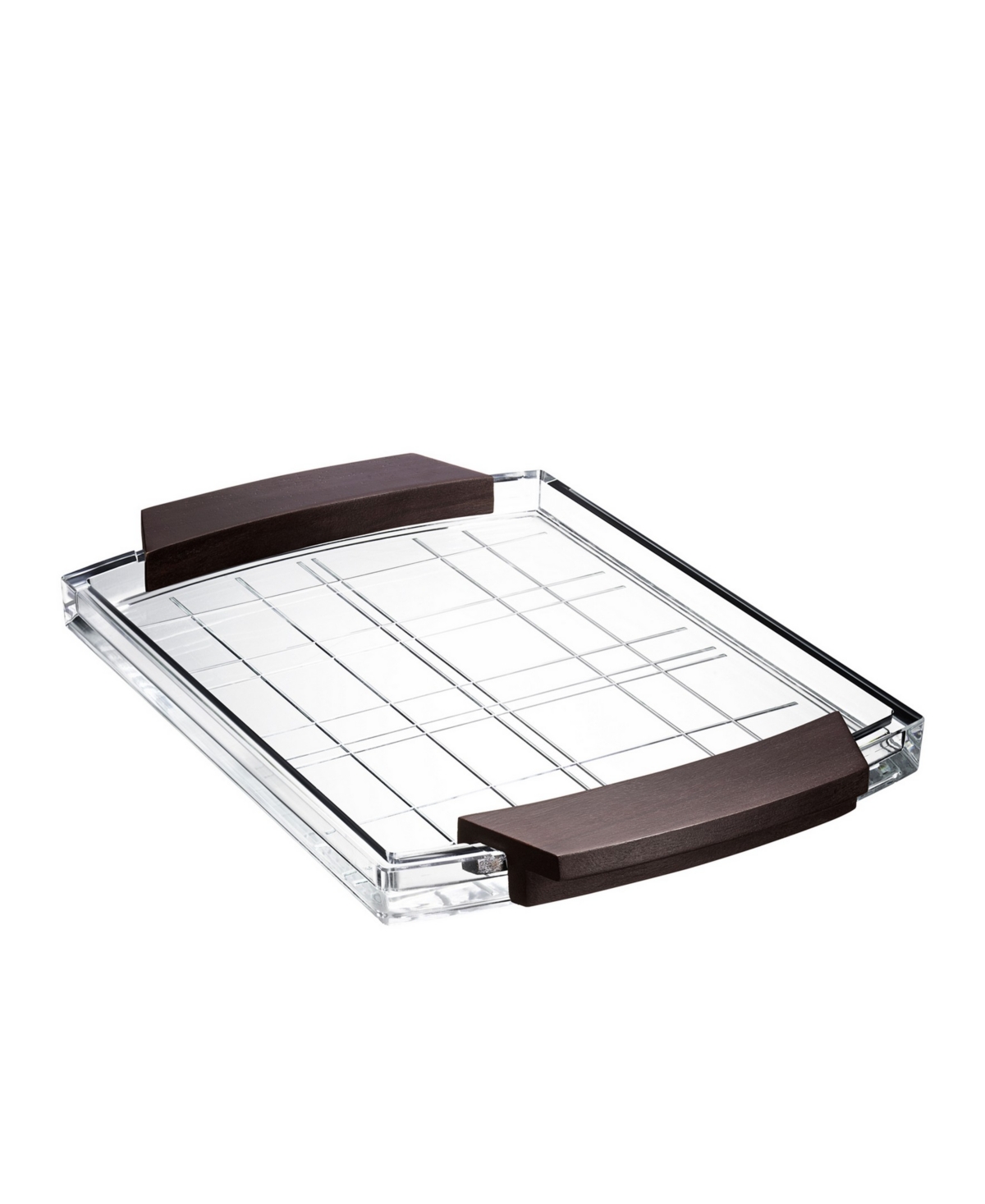 Home Styles Orrefors Street Serve Serving Tray In Clear,brown