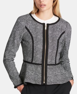 dkny peplum blazer