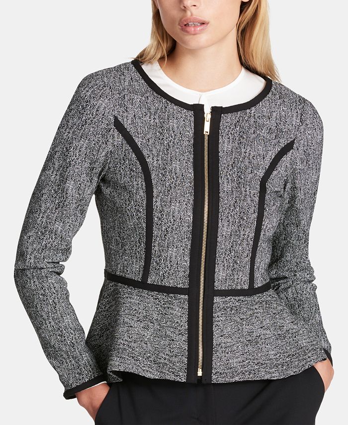 Dkny peplum blazer on sale