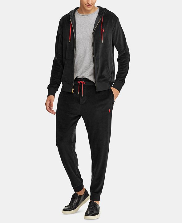 polo sweatsuit black