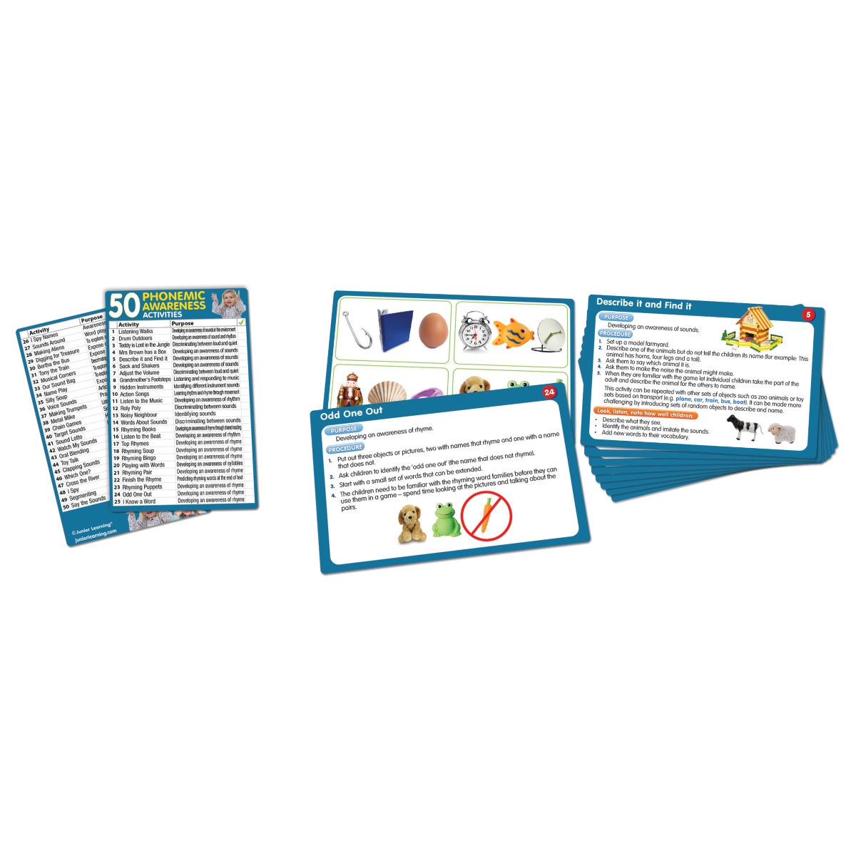 Shop Junior Learning 50 Phonemic Awareness Activities Learning Set In Multi