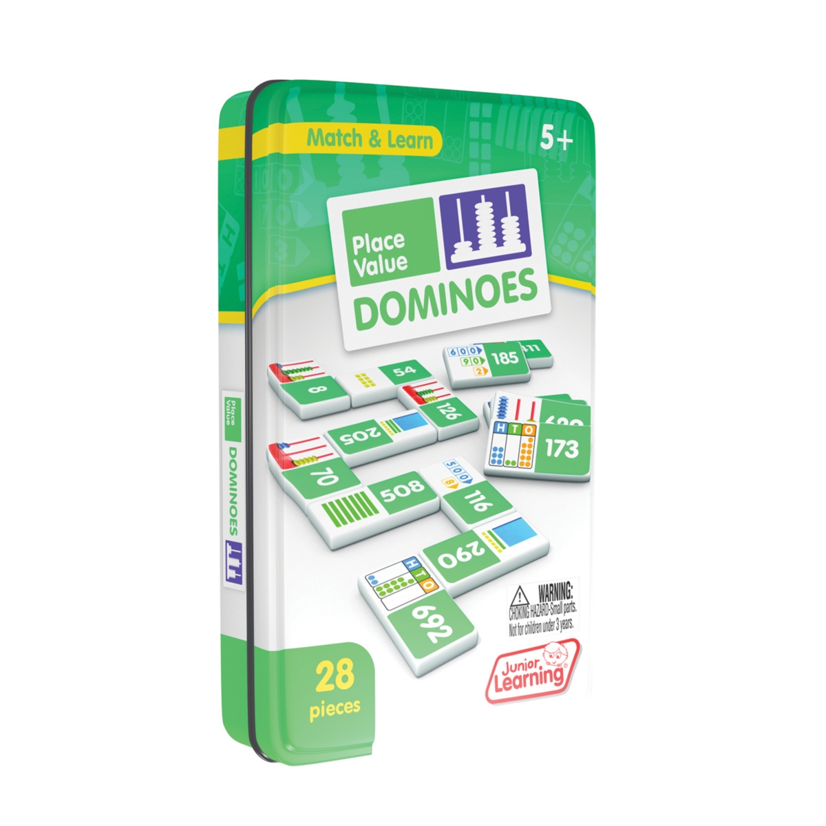 Junior Learning Kids' Place Value Dominoes Match And Learn Educational Learning Game In Multi