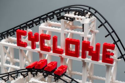 CDX Blocks Brick Construction Cyclone Roller Coaster Building Set