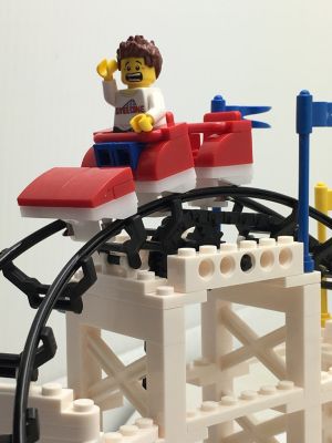 CDX Blocks Brick Construction Little Dipper Roller Coaster Building Set