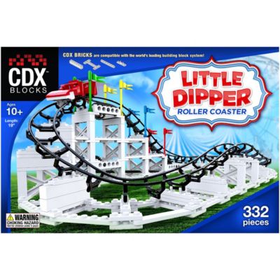 CDX Blocks Brick Construction Little Dipper Roller Coaster Building Set