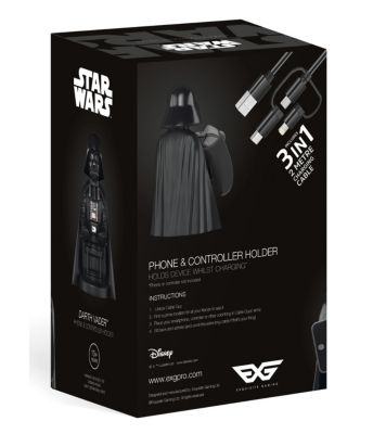 Cable Guy Controller and Phone Holder Star Wars Classic Sith Lord Darth Vader 8"