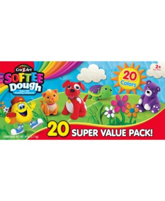 Cra Z Art Softee Dough Super Soft Modeling Compound Super Value 20 Pack