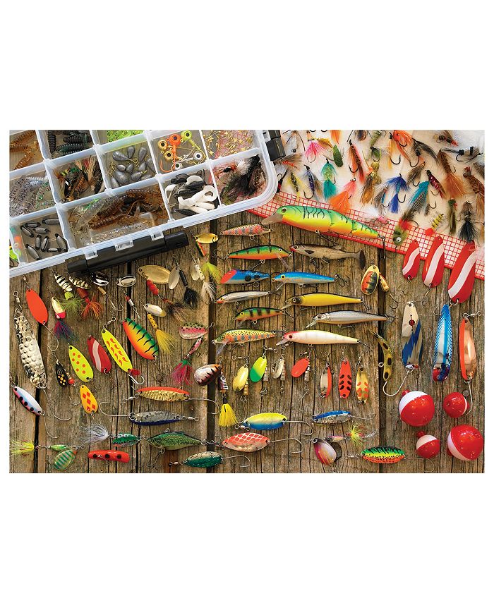 MasterPieces Puzzles Cobble Hill Fishing Lures 1000 Piece Jigsaw Puzzle