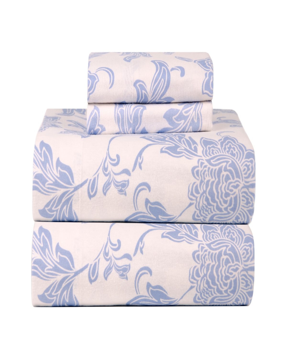 Celeste Home Cotton Heavy Weight Flannel Sheet Set, Full In Corsage