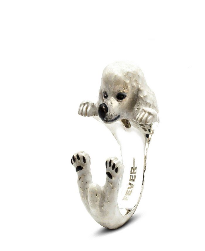 Dog Fever Poodle Hug Ring in Sterling Silver and Enamel Macy s