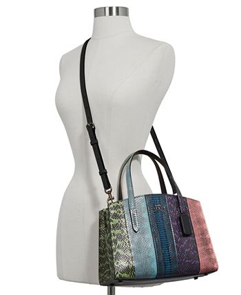 Coach charlie sales carryall ombre snakeskin