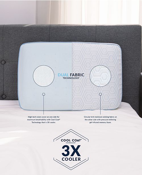 Sensorgel Arctic Gusset Gel Infused Memory Foam Pillow With Cool