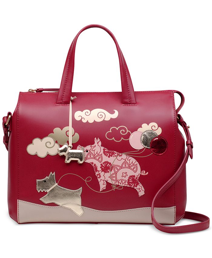 Radley London If Pigs Could Fly Leather Satchel - Macy's