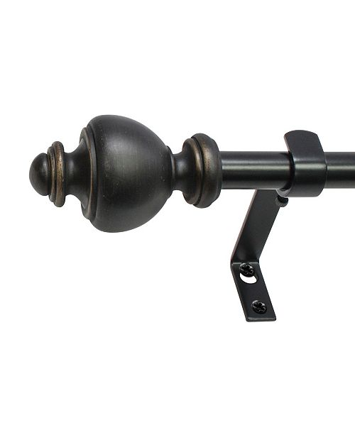 Decopolitan Montevilla Urn Telescoping Curtain Rod Set Collection