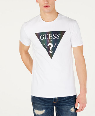 GUESS Men's Color Shades Logo T-Shirt - Macy's