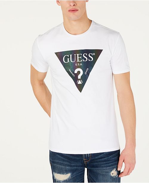 Guess Men S Color Shades Logo T Shirt Reviews T Shirts Men Macy S