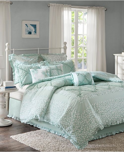 Madison Park Mindy Cotton 9 Pc California King Duvet Cover Set