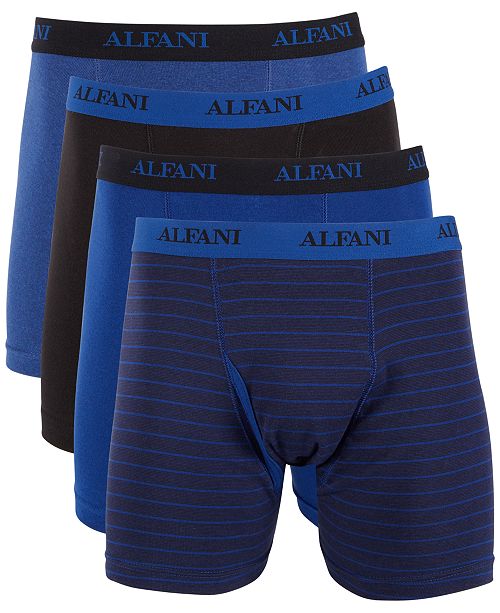 Alfani Men's 4 Pack Boxer Briefs, Created for Macy's & Reviews Underwear & Socks Men Macy's