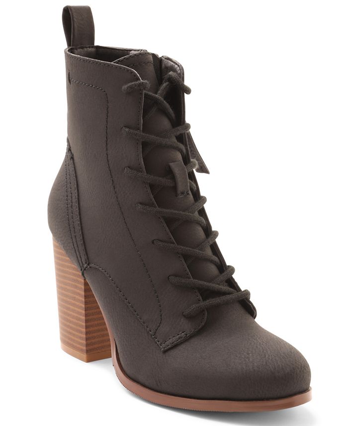 XOXO Magar Lace Up Booties - Macy's