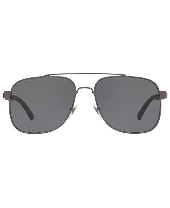 Gucci Polarized Sunglasses, GG0422S 60 & Reviews - Sunglasses by ...