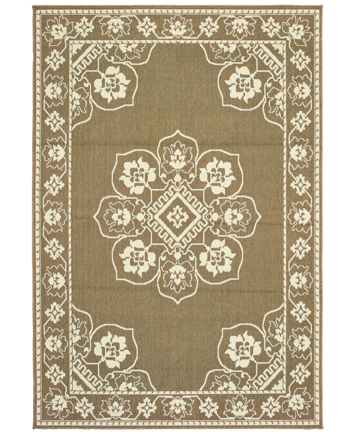 Oriental Weavers Marina 7764 Indoor/Outdoor Area Rug -Ivory