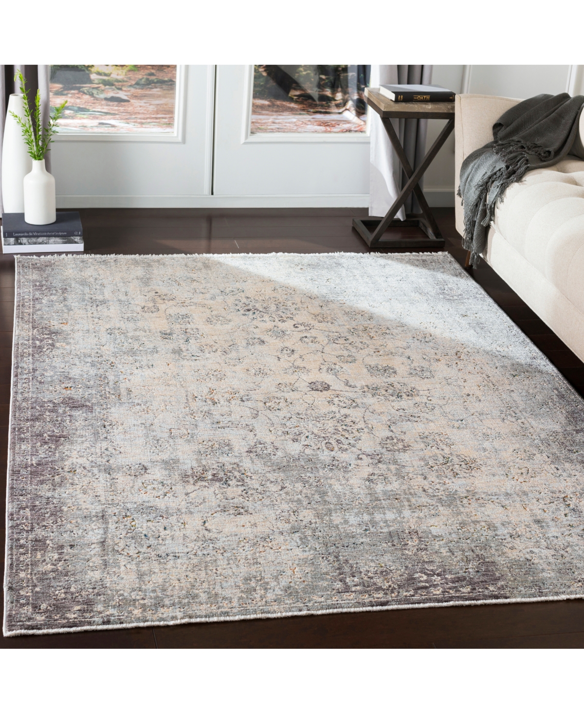 Livabliss Presidential Pdt- Medium Gray 3'3" x 10' Runner Area Rug