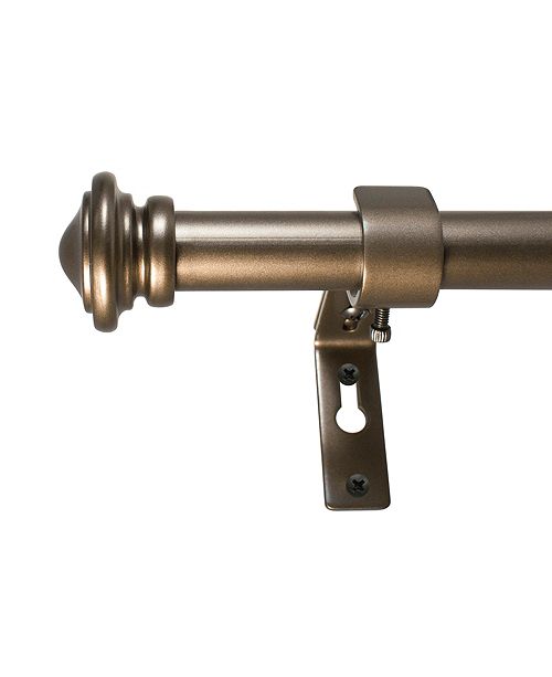 Decopolitan 3 4 Inch Cap Telescoping Curtain Rod Set 36 To 72