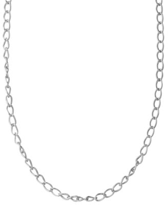 Macy's American West Textured Link Chain in Sterling Silver